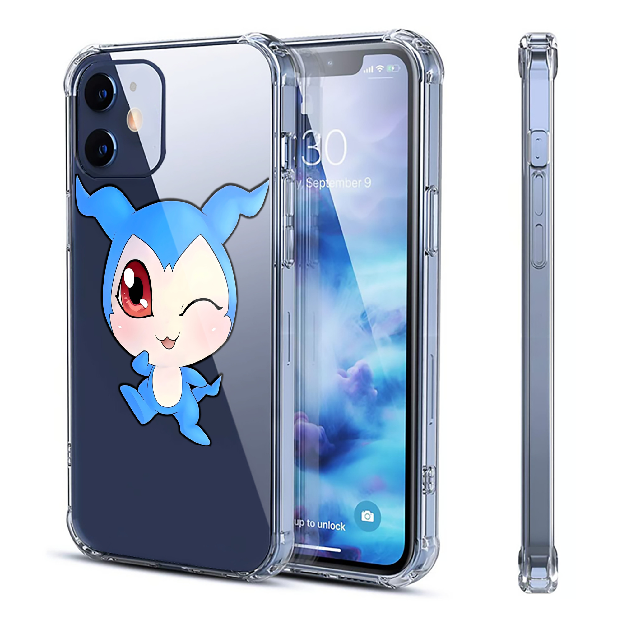 （画像用） Digimon デジタルモンスター/デジモン 【iPhone 12シリーズ対応】透明スマホケース（クリアソフトケース）